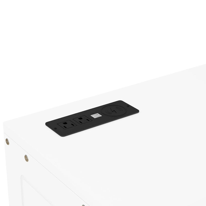 Lit escamotable Queen-Size blanc