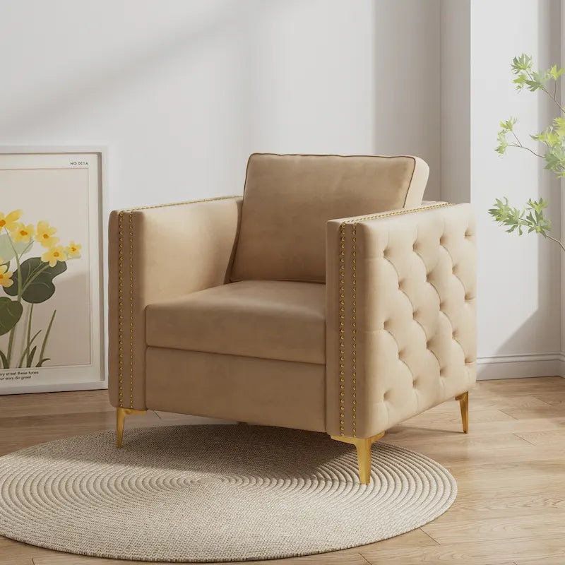 Fauteuil moderne couleur kaki