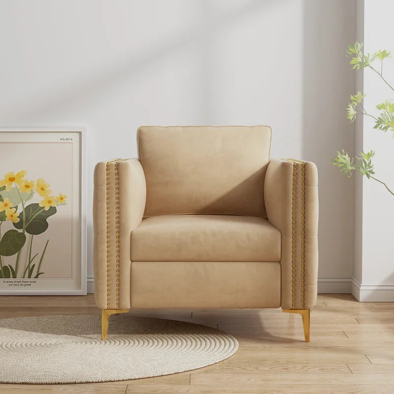 Fauteuil moderne couleur kaki