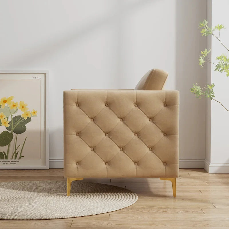 Fauteuil moderne couleur kaki