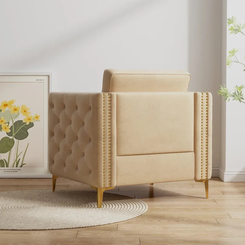 Fauteuil moderne couleur kaki