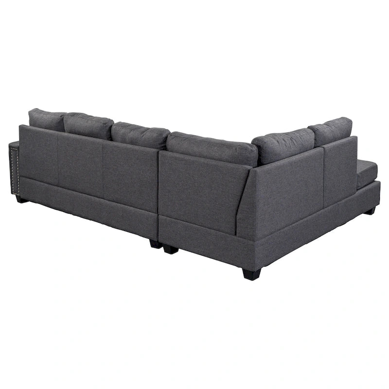 Canapé modulable 6 places en L interchangeable