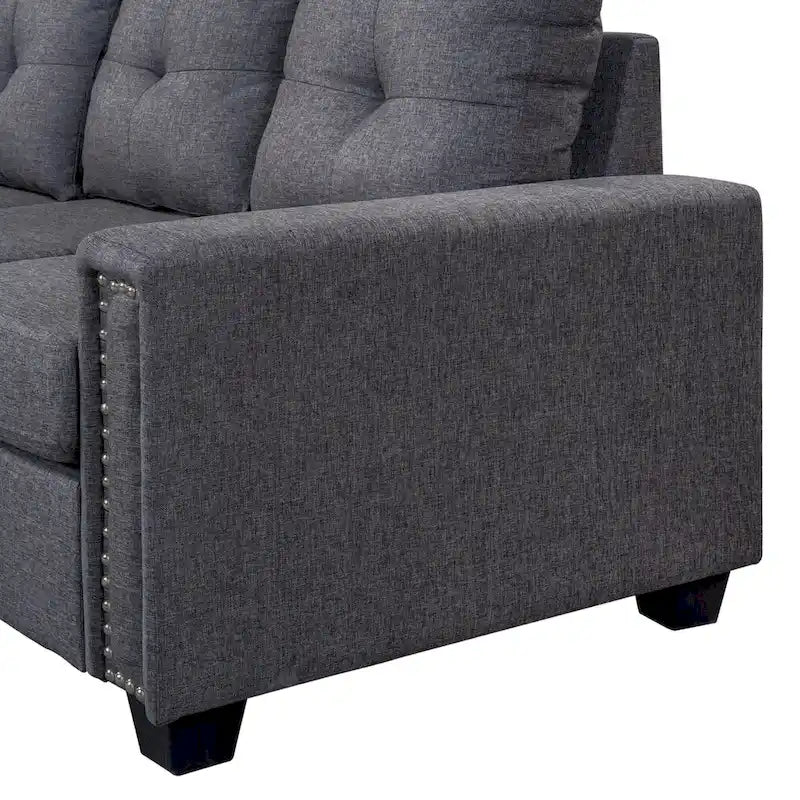 Canapé modulable 6 places en L interchangeable