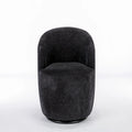 Fauteuil d'appoint pivotant en tissu chenille