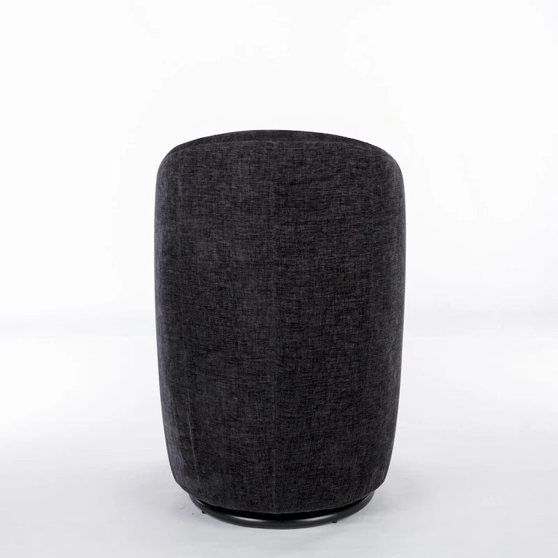 Fauteuil d'appoint pivotant en tissu chenille