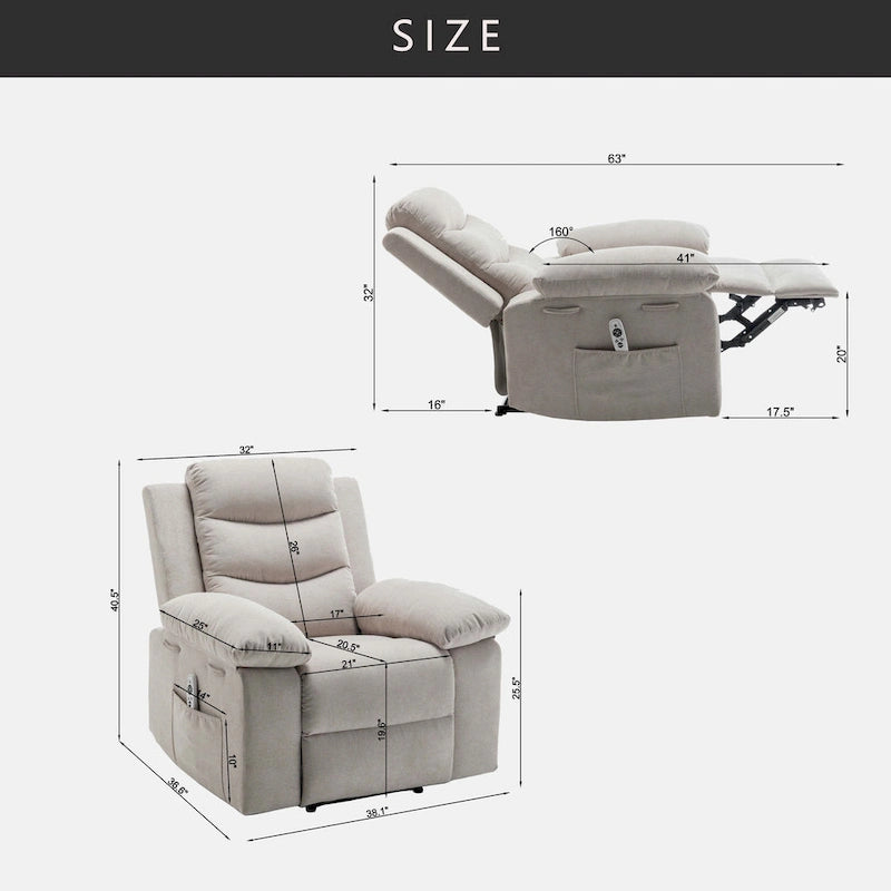 Fauteuil inclinable électrique