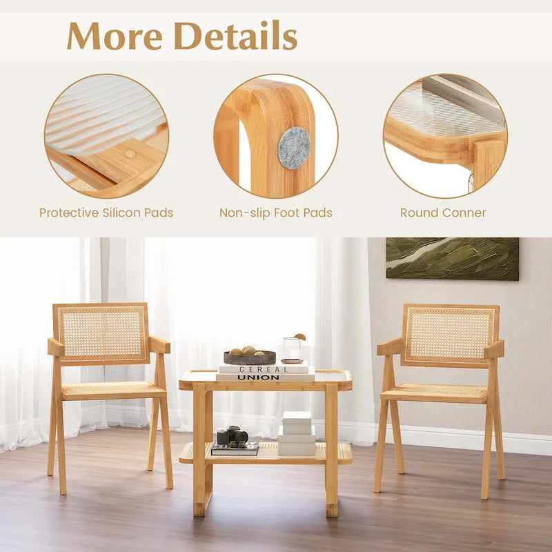 Table d'appoint en bambou
