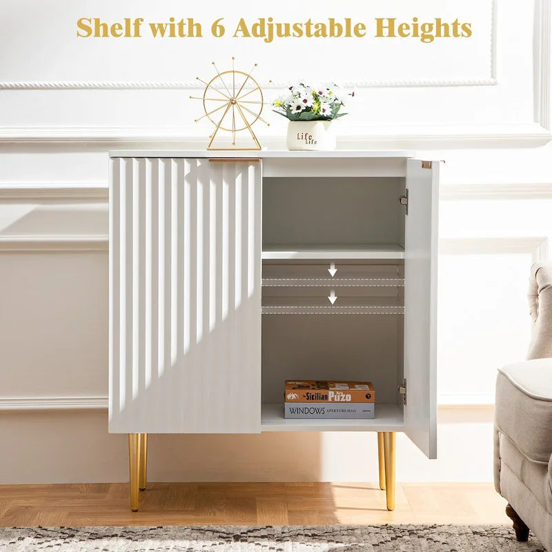 Armoire de rangement avec étagères réglables