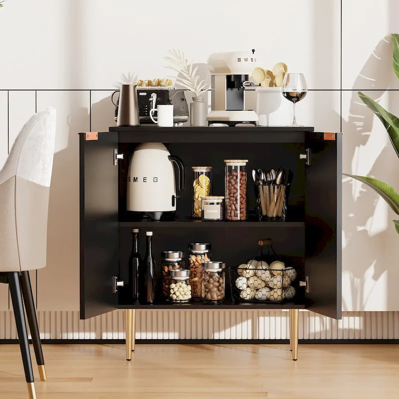 Armoire de rangement avec étagères réglables