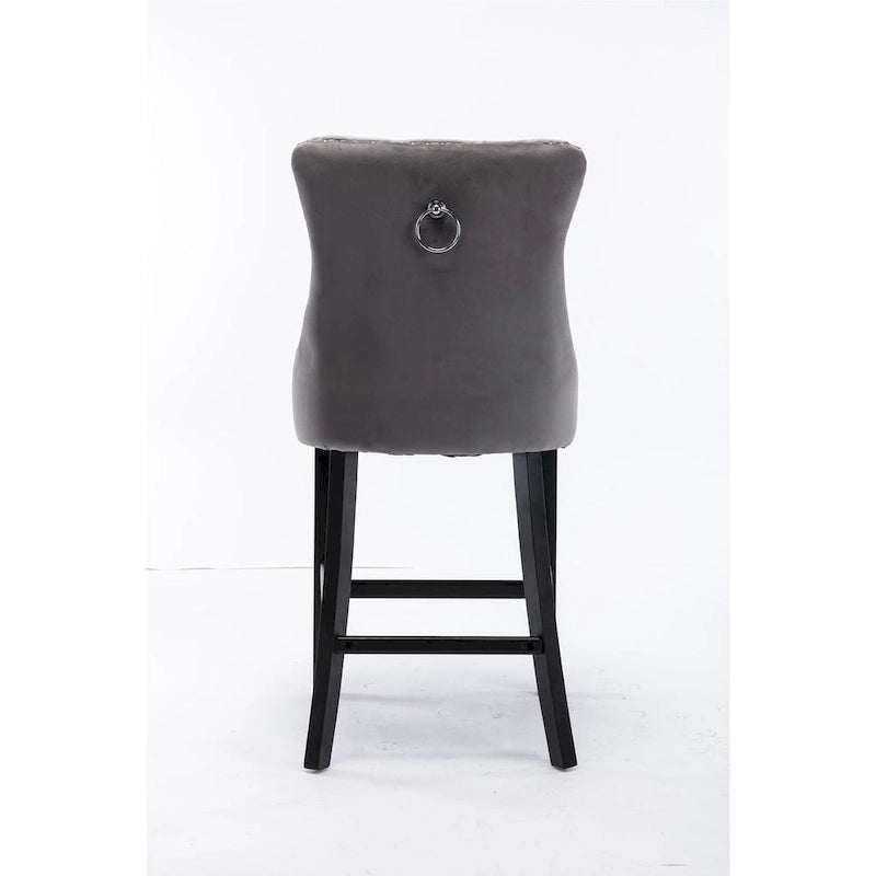 Tabouret de bar moderne en velours