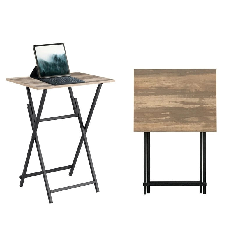 Ensemble de 2 tables de plateau TV pliantes