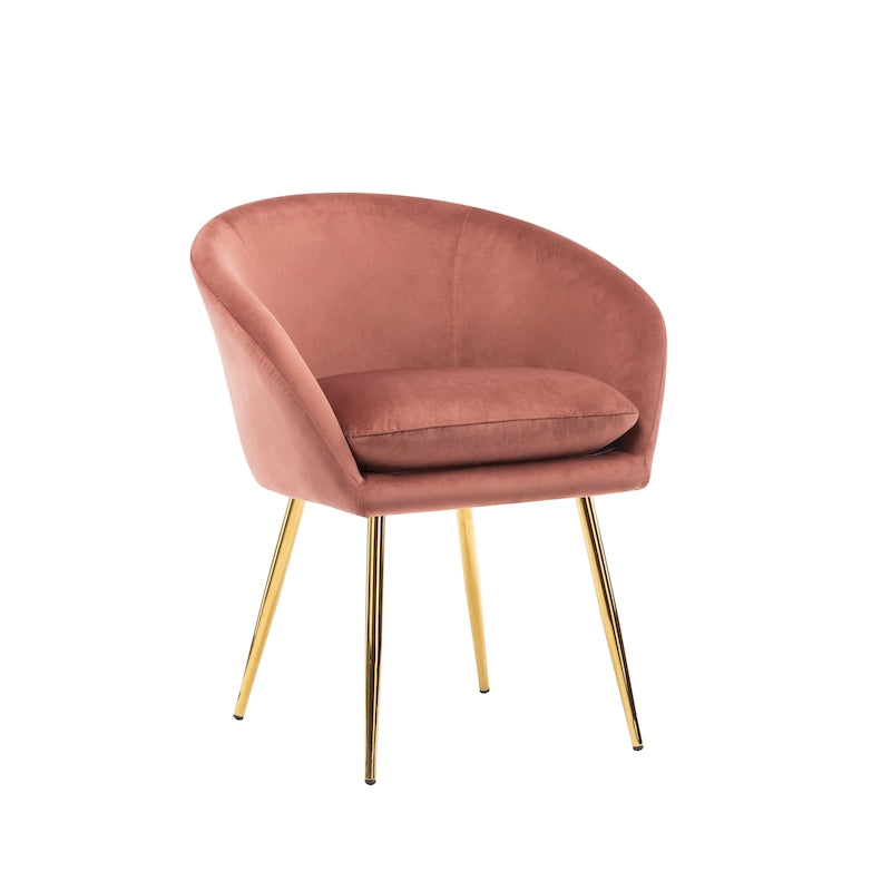 Chaise de salle à manger tapissée de velours