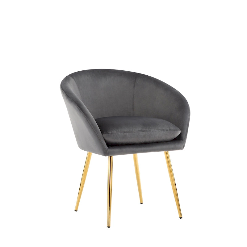 Chaise de salle à manger tapissée de velours