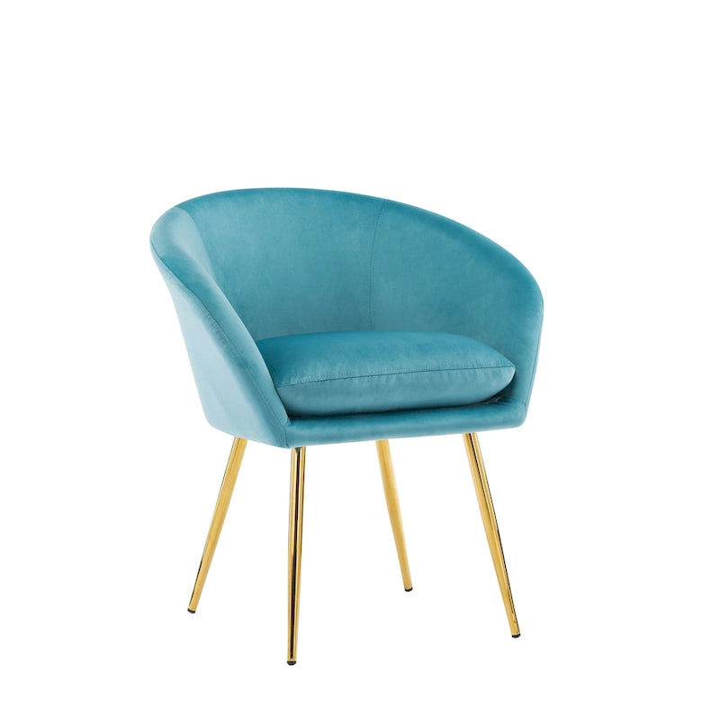 Chaise de salle à manger tapissée de velours