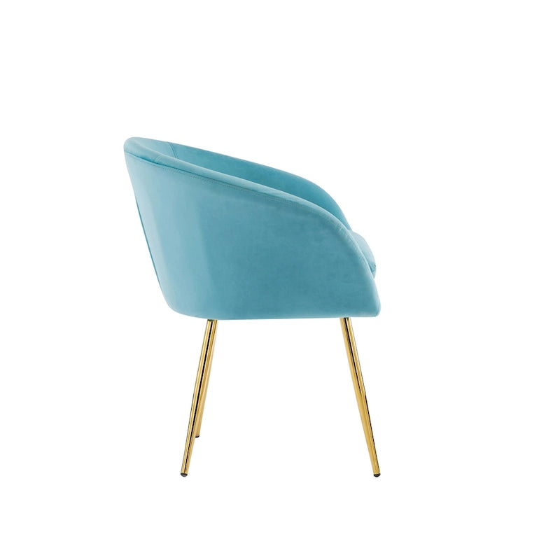 Chaise de salle à manger tapissée de velours