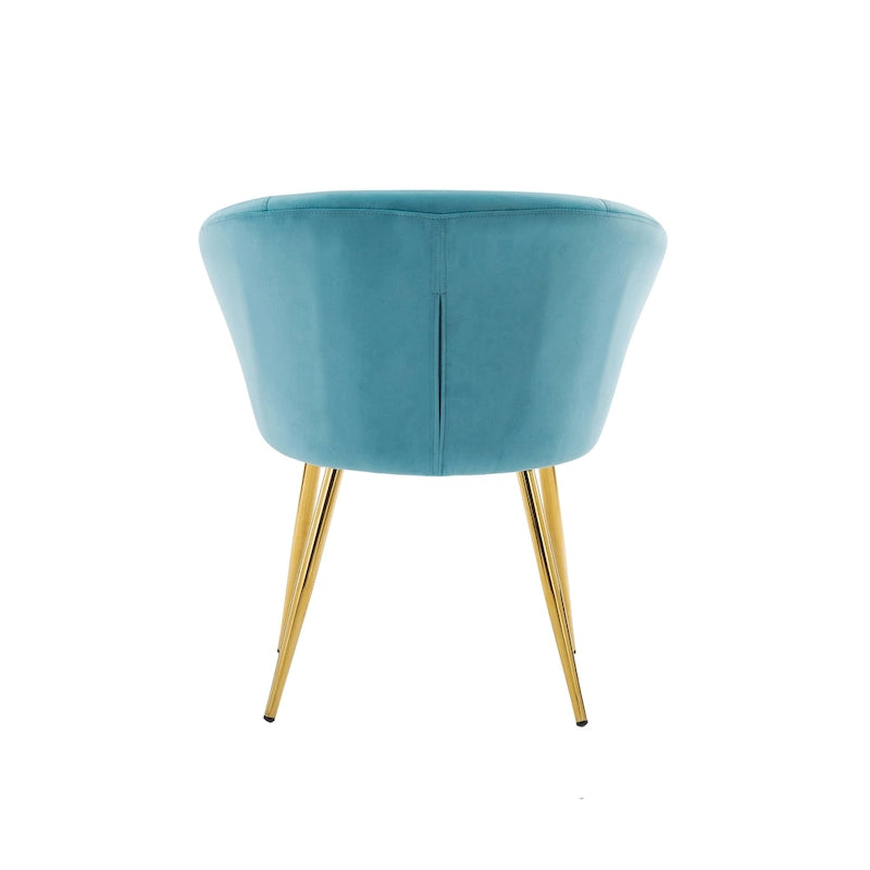 Chaise de salle à manger tapissée de velours