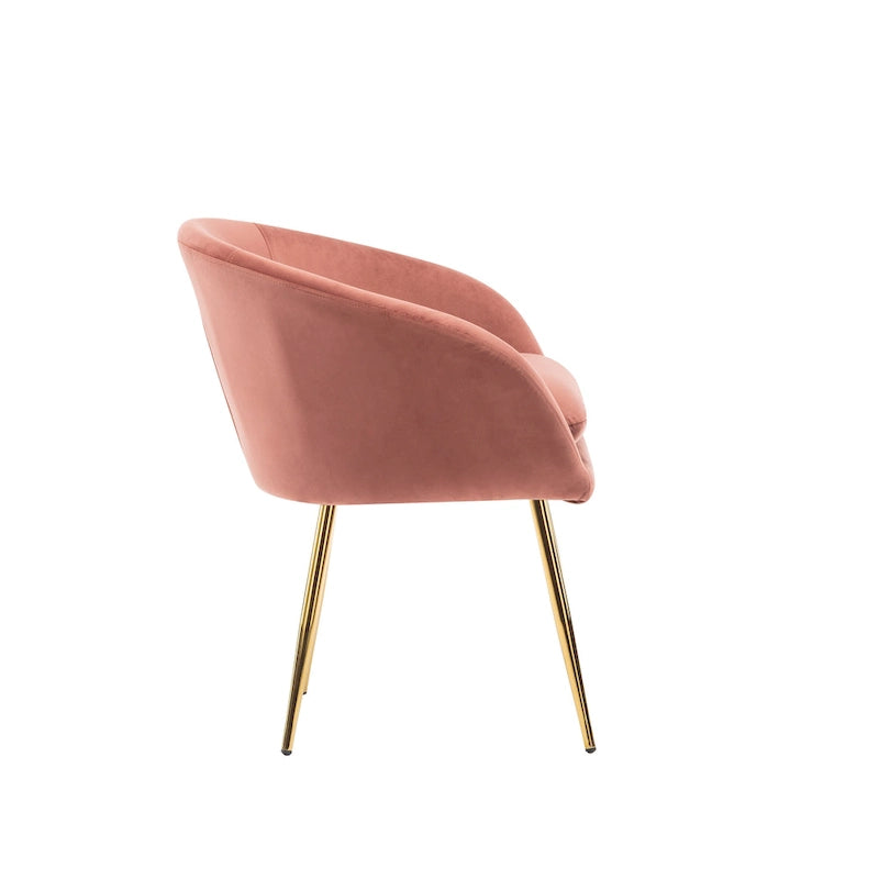 Chaise de salle à manger tapissée de velours