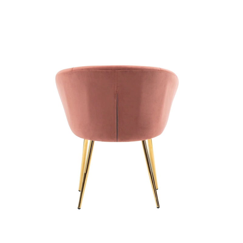 Chaise de salle à manger tapissée de velours