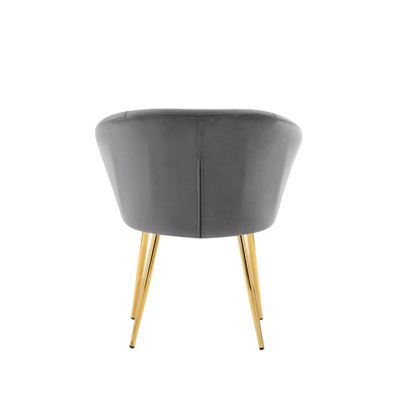 Chaise de salle à manger tapissée de velours
