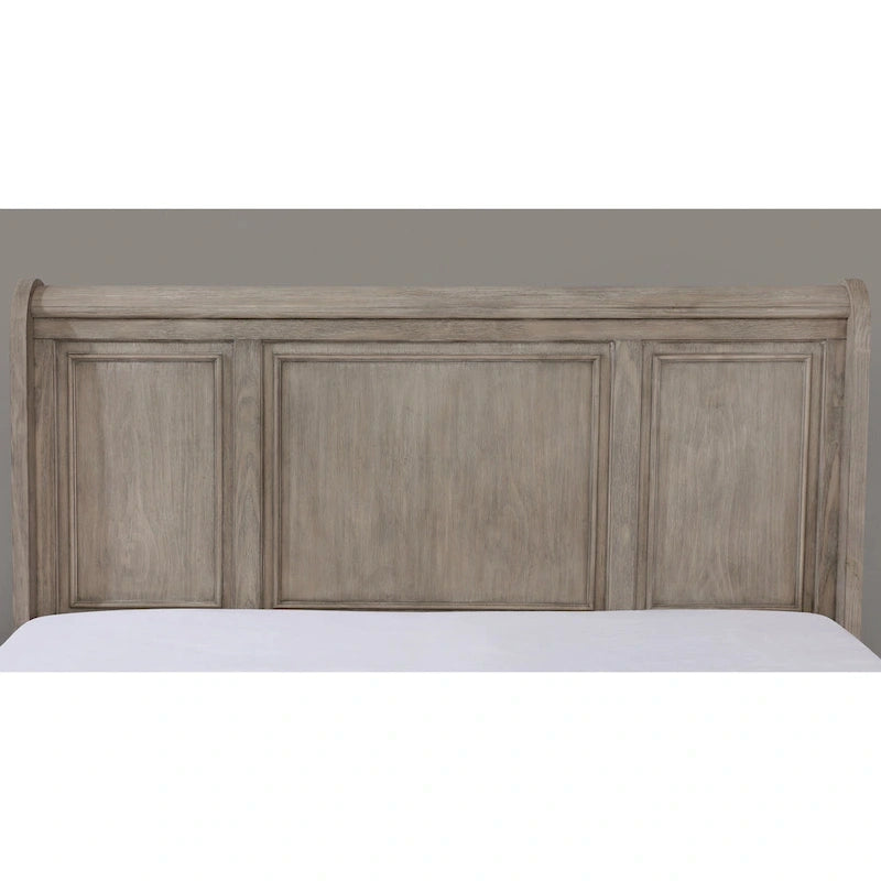 Ensemble 2 pièces en bois gris de style transitionnel Nahkohe