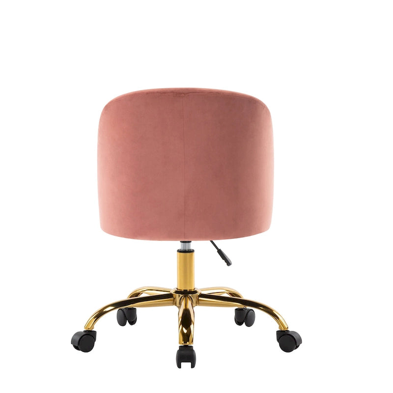 Chaise de bureau sans accoudoirs en velours