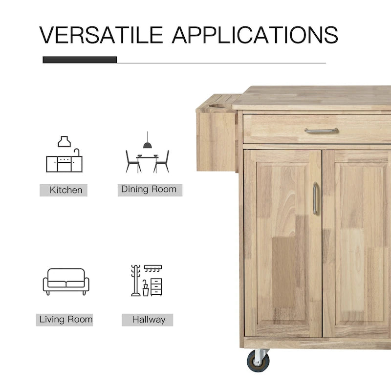 Dessert de cuisine mobile en bois