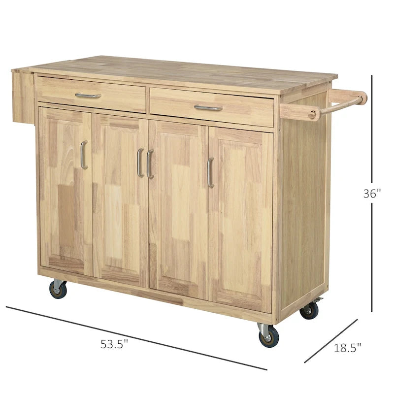 Dessert de cuisine mobile en bois