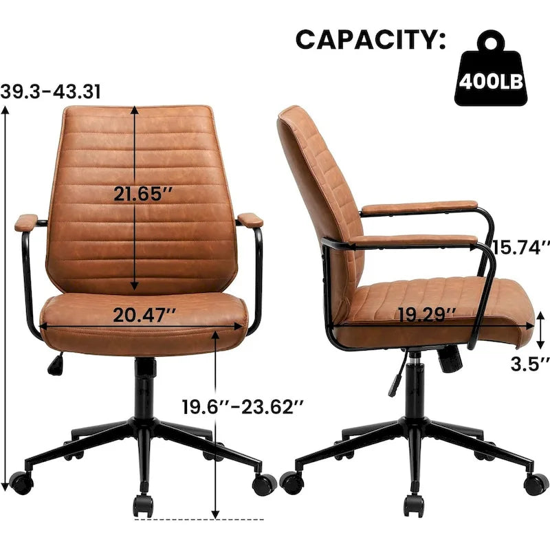 Chaise de bureau moderne du milieu du siècle
