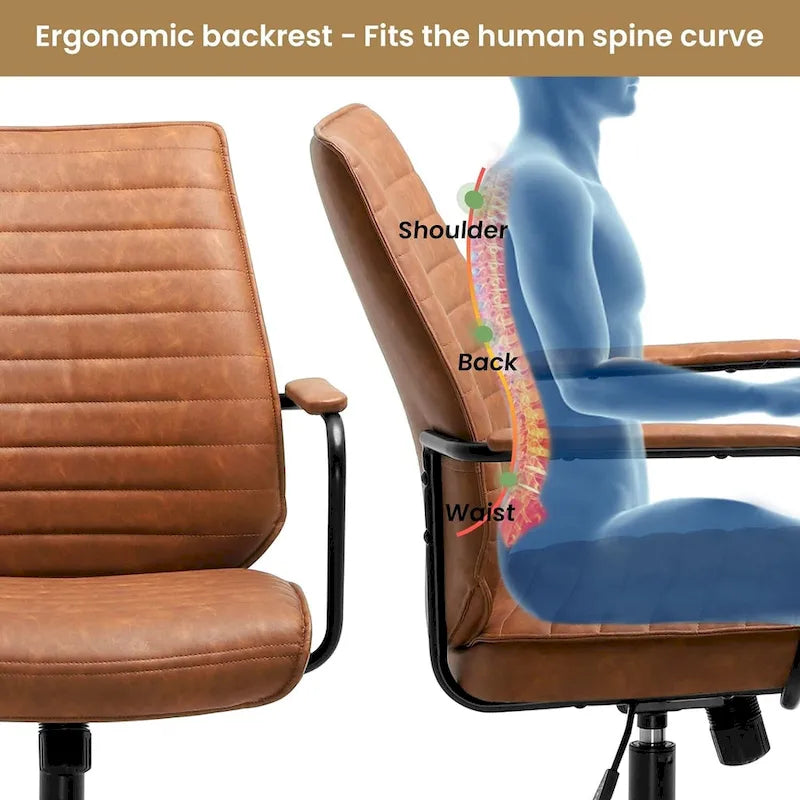 Chaise de bureau moderne du milieu du siècle