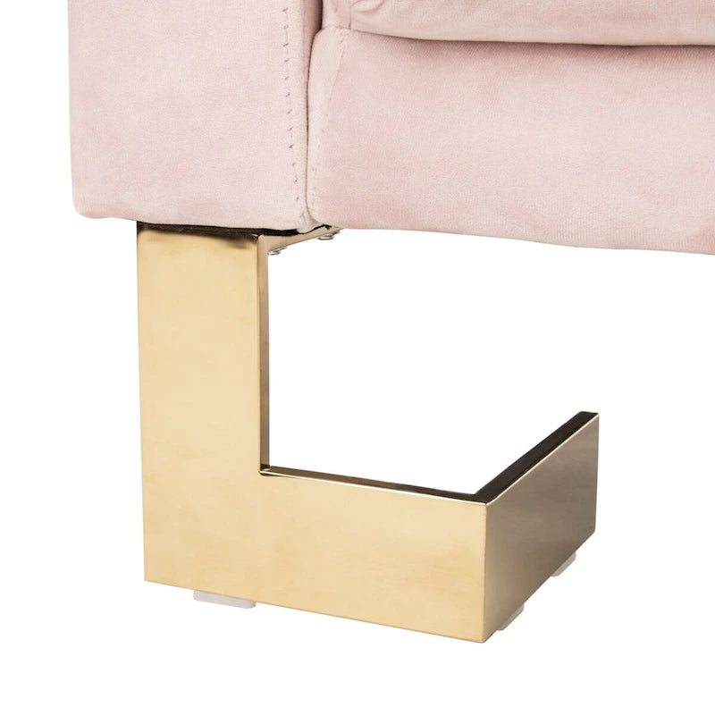 Canapé-lit moderne pliant beige 2-en-1 deux places