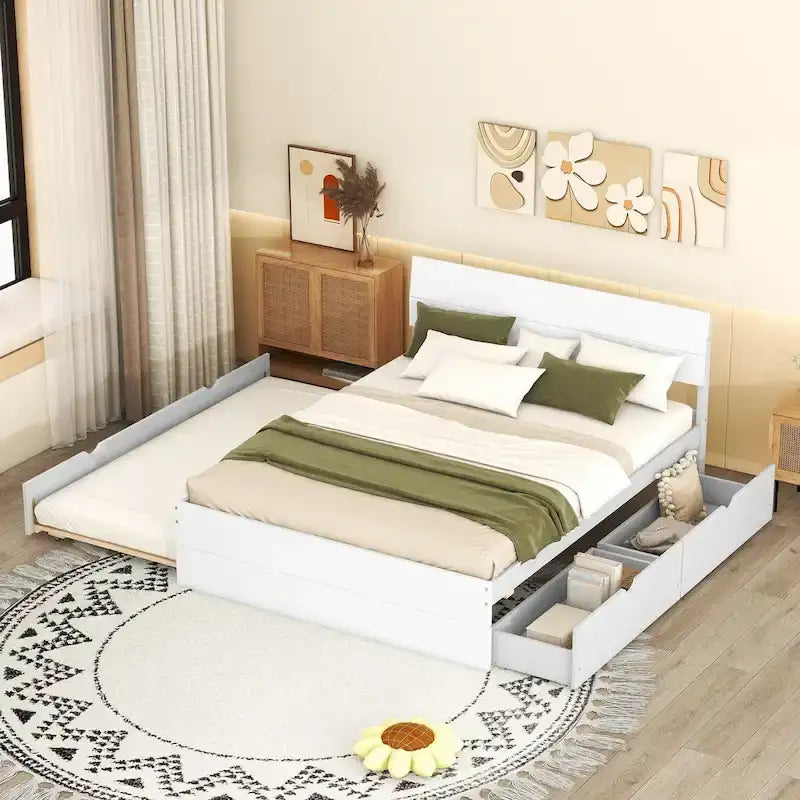 Cadre de lit double style moderne