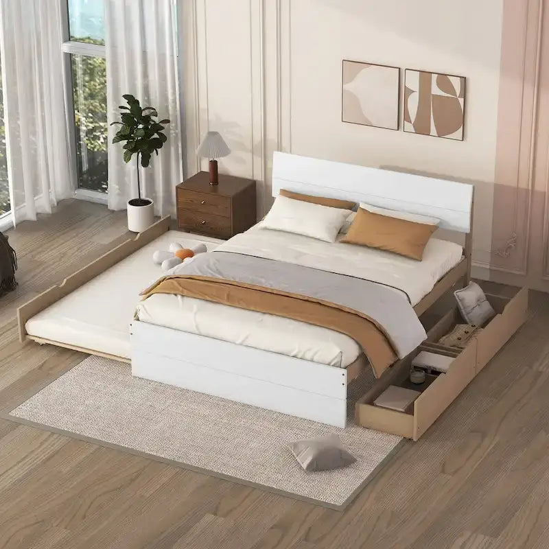 Cadre de lit double style moderne