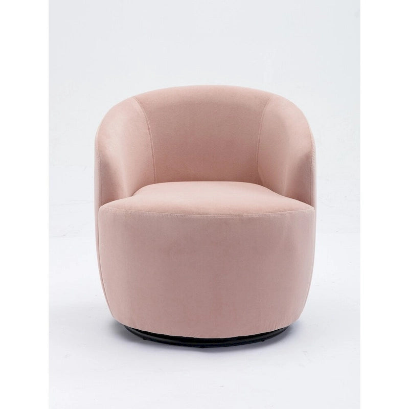 Fauteuil pivotant en velours