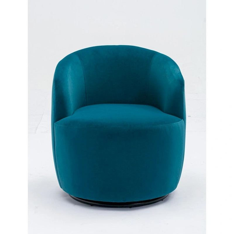 Fauteuil pivotant en velours