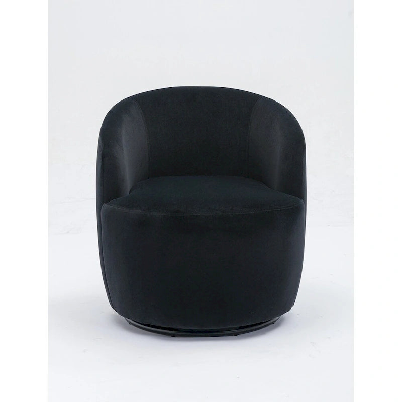 Fauteuil pivotant en velours