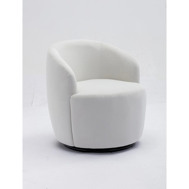 Fauteuil pivotant en velours