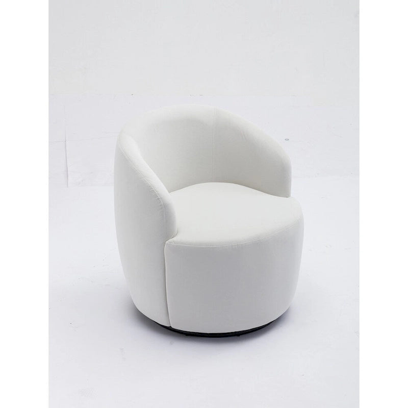 Fauteuil pivotant en velours
