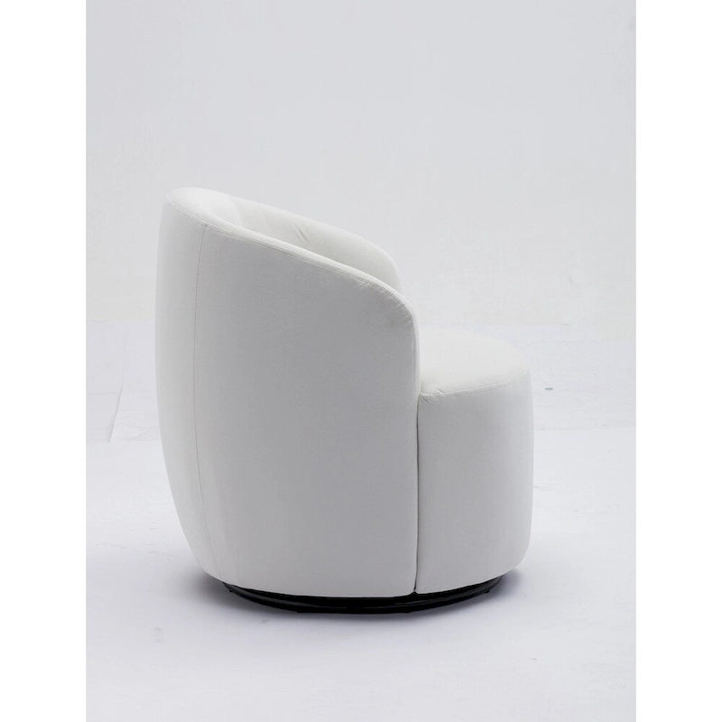 Fauteuil pivotant en velours