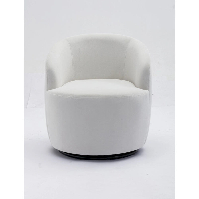 Fauteuil pivotant en velours