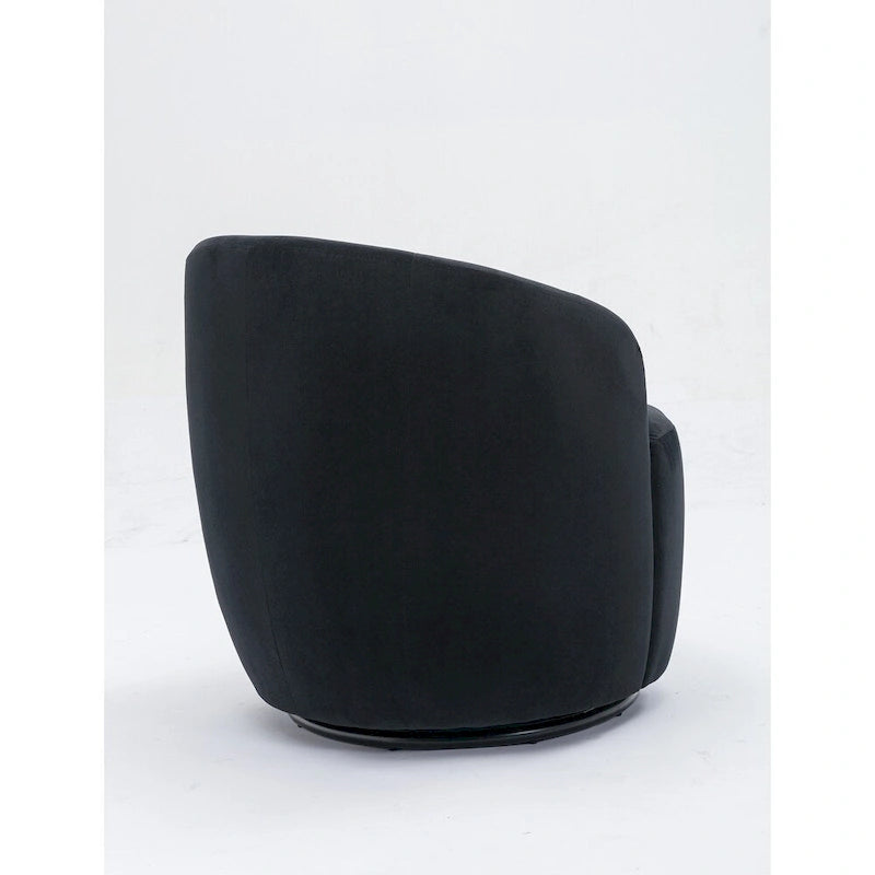 Fauteuil pivotant en velours