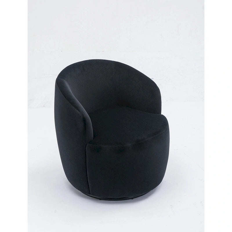 Fauteuil pivotant en velours