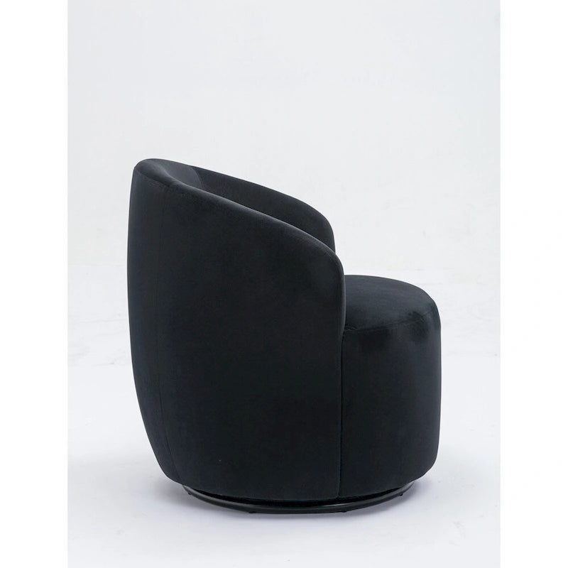 Fauteuil pivotant en velours