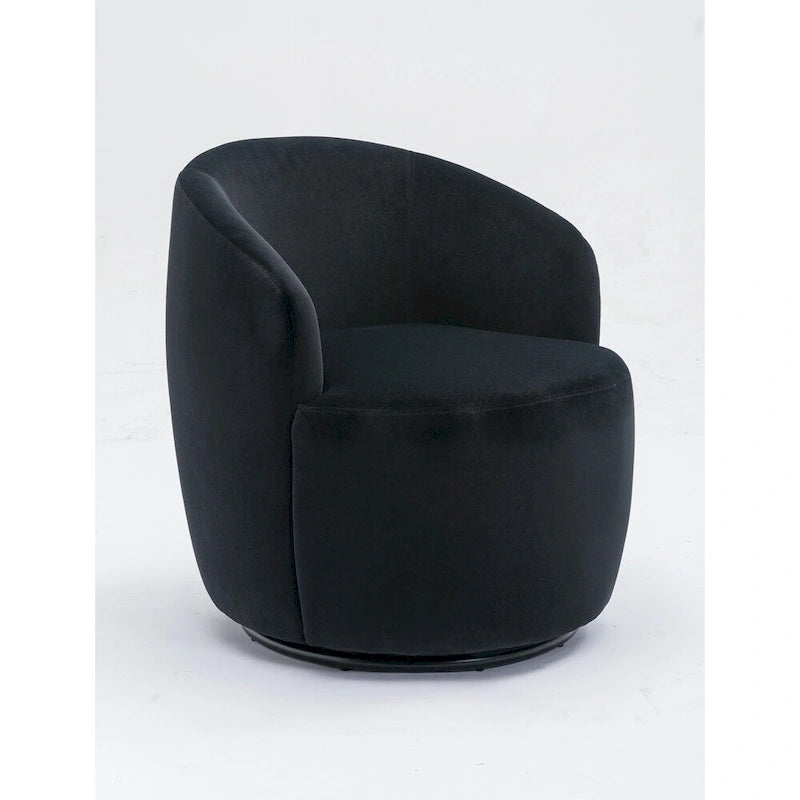 Fauteuil pivotant en velours