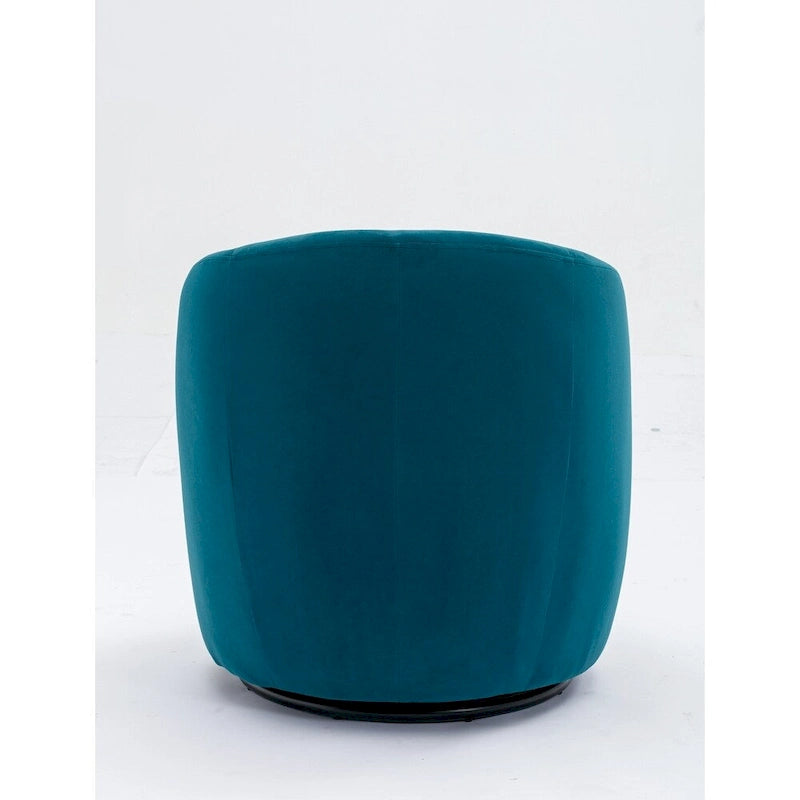 Fauteuil pivotant en velours
