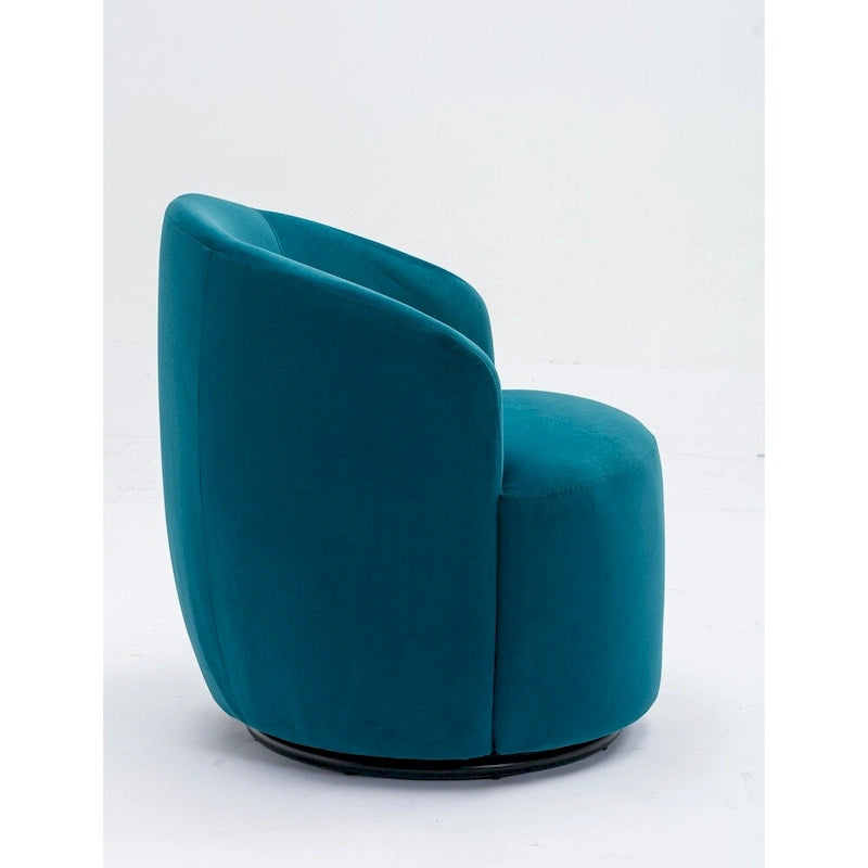 Fauteuil pivotant en velours