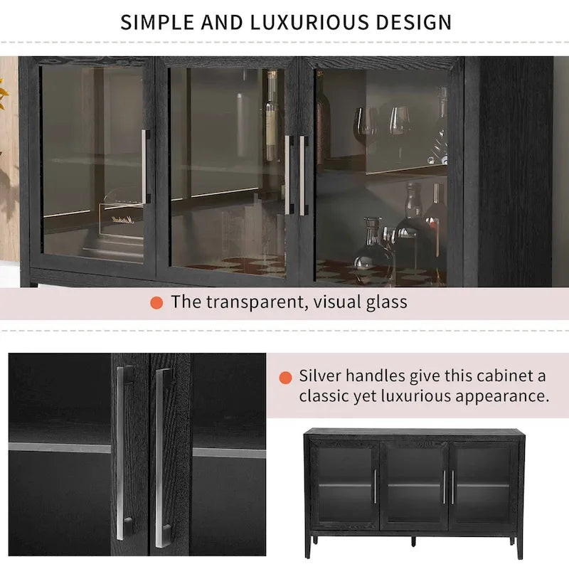 Meuble décoratif à trois portes