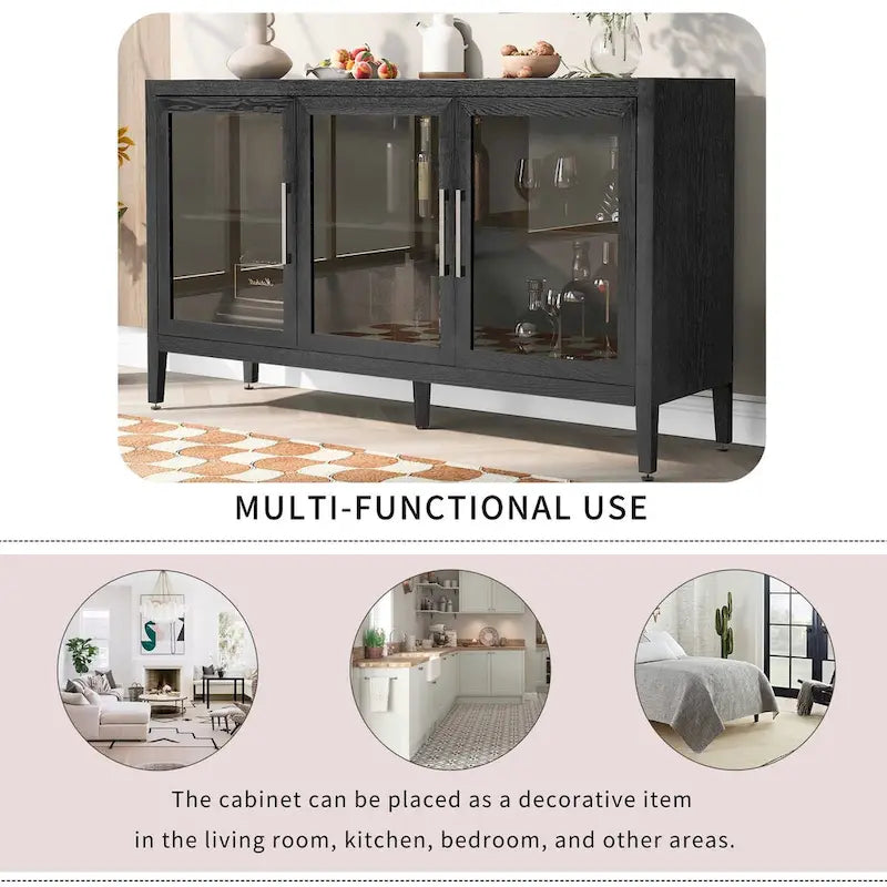Meuble décoratif à trois portes