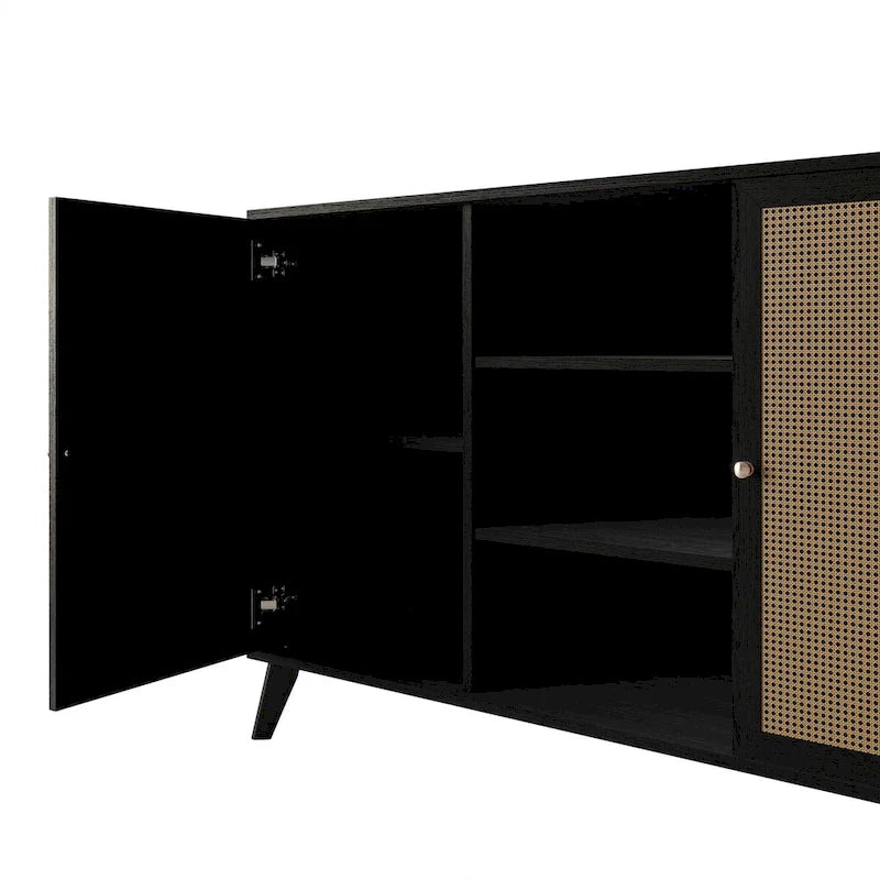 Buffet Noir Mid-Century Modern