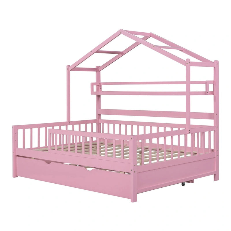 Lit cabane en bois de taille standard