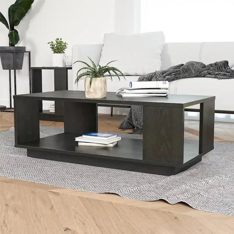 Table basse rectangulaire de style moderne